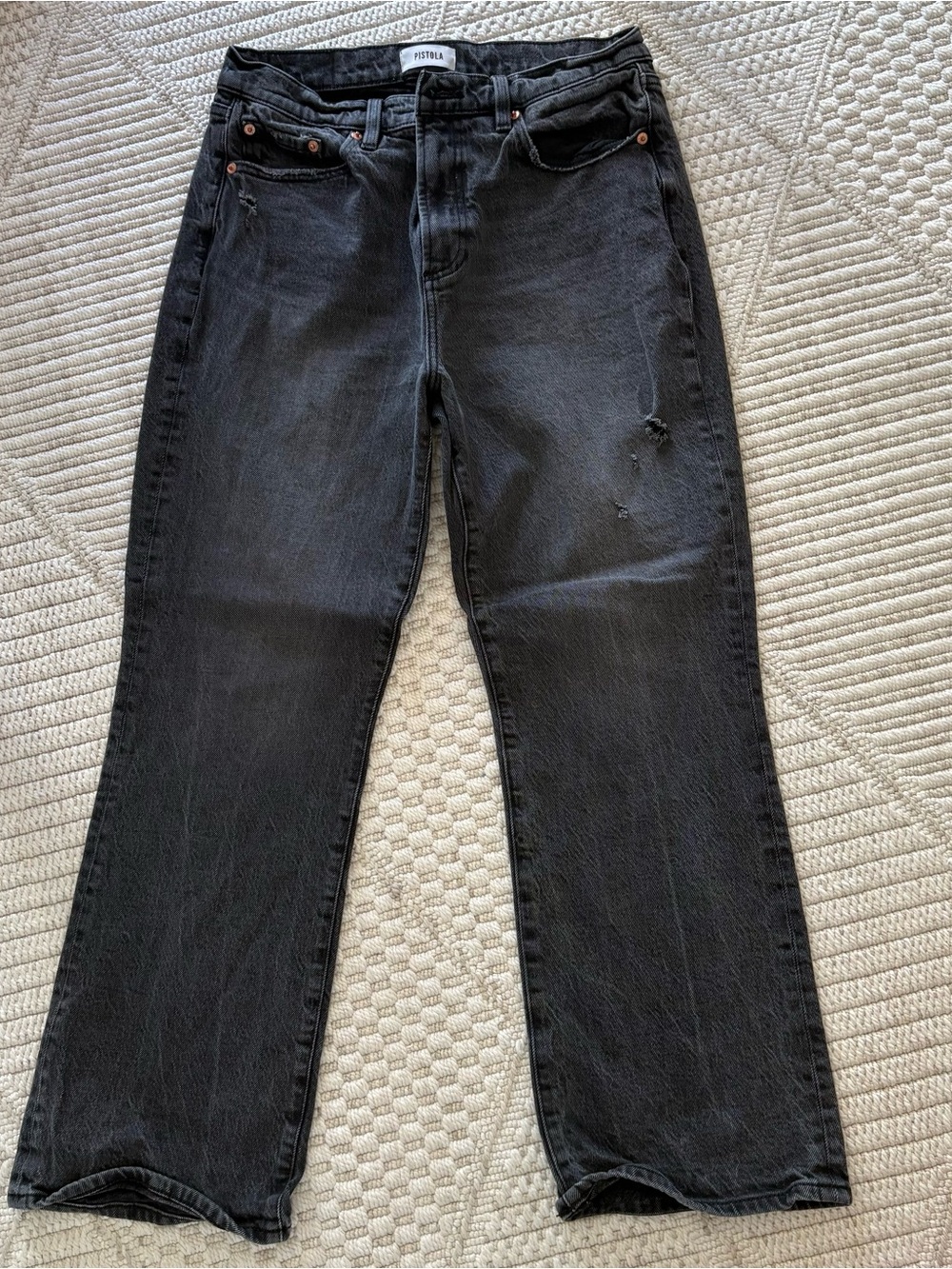 Women's Pistola Black Boot Cut Leg Jeans